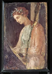 Profile Portrait of a Young Woman from Italy, Campania, Pompeii