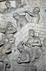 Construction of a Fort in the Roman Encampment (Mould of 1862)