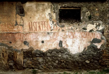 Roman Art: Electoral Inscription on the Walls (Graffiti) on the Via del 