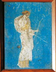 Roman Fresco Depicting Diana, from Pompeii, Italy