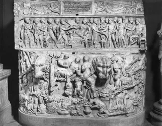Sarcophagus Depicting the Death of Alcestis