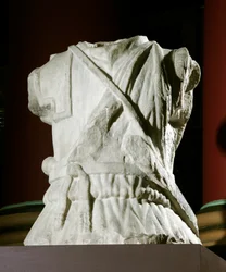 Sculpted torso of a cavalryman