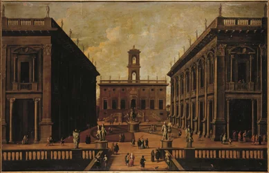 View of the Piazza del Campidoglio, Rome