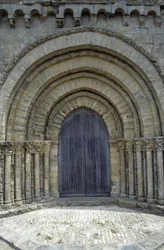 12th century church with a pretty Poitevine façade (Romanesque style). Chaize-Giraud in Vendée (85)