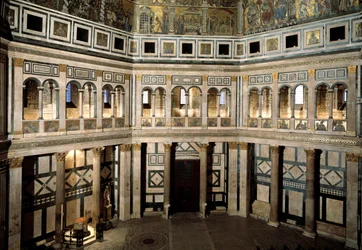 Interior view of the Baptistere of St. John the Baptist (Florence Baptistry)