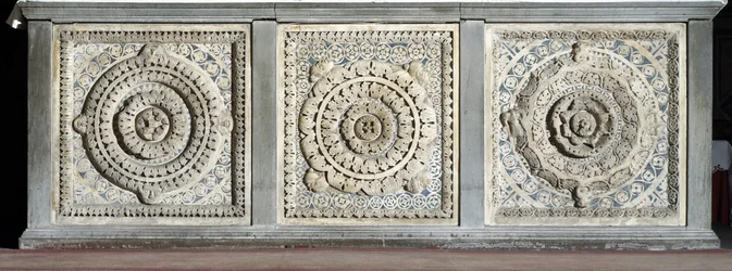 View of the Altar Consisting of Marble Trays