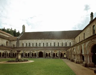 View of the Cloister of the Cistercian Abbey Founded in the 12th Century