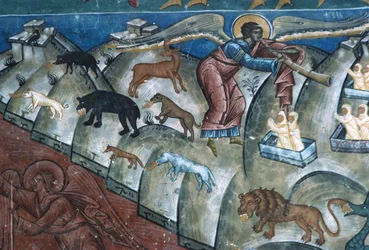 Animals Disgorging, (detail) from The Last Judgement, 1547-50
