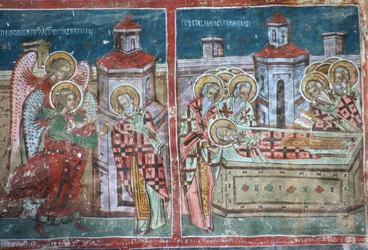 The Life and Death of St Nicholas, South Wall of the Church, 1535