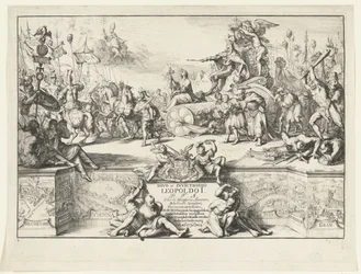 Allegory of the Victories of Leopold I (series: Entry of Leopold I into Brussels after Defeating the Turks, 1686)