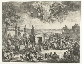 Charles II of Spain Kneeling by a Coach