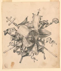 Trophy with Ecclesiastical Objects, 1830–1850