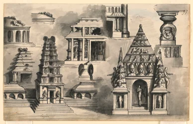 Stage Design, Details of Indian Temples