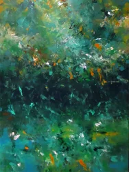Abstract Emerald Flow