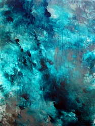 Deep Teal Swirl