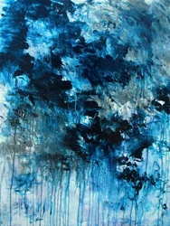 Dynamic Blue Abstract