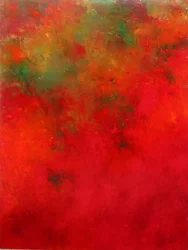 Fiery Abstract Greens