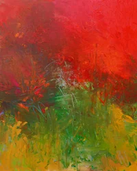 Vibrant Abstract Landscape
