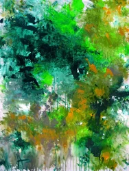 Vibrant Green Abstract