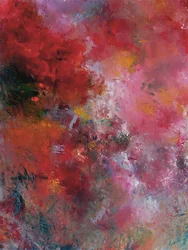 Vibrant Red Abstract