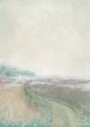 Misty Pastel Landscape