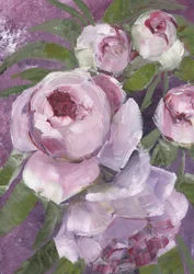 Painterly Pink Peonies