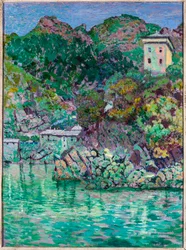 View of San Fruttuoso, near Camogli