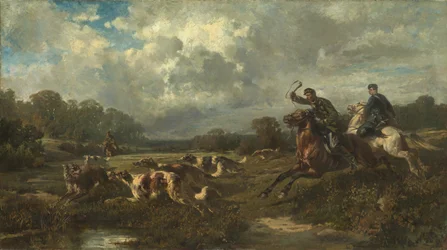 Grand Duke Vladimir Alexandrovich of Russia on a Wolf Hunt