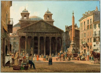 The Pantheon and Piazza della Rotonda in Rome