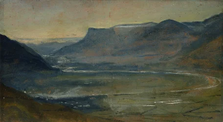 View of Etschtal on the Mendel