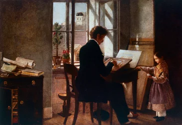 At the window, by Rudolf von Alt