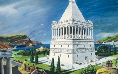 The Mausoleum in Halicarnassus, Completed in 353 BC