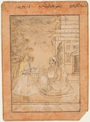 Raja Anup Singh receives a courtier, c. 1690