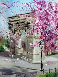 Cherry Blossoms at Washington Square Park New York, 2022