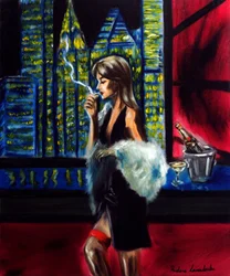 Lady in the City Night, 2025