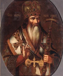 Portrait of Joachim, Patriarch of Moscow 1674-1690, End of 17th century