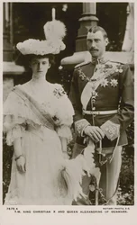 King Christian X and Queen Alexandrine of Denmark