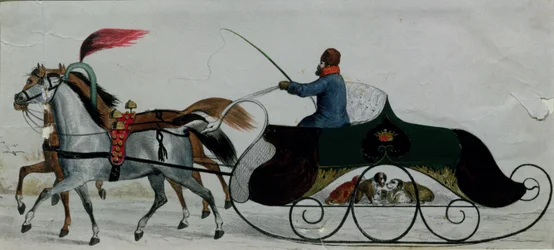 Horse Drawn Sleigh (detail)