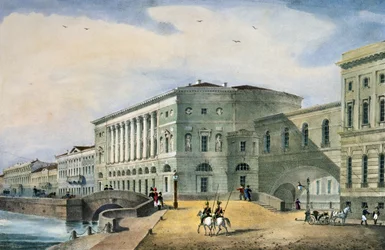 The Hermitage Theatre as Seen from the Vassily Island