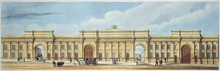 New Grand Entrance to the Liverpool and Manchester Railway, Lime Street, Liverpool, from 