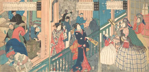 A True View of a Trading House of a Yokohama Merchant