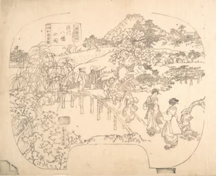 Proof Line-Block Print for Fan