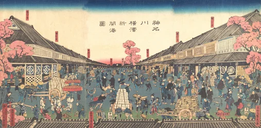 The Newly Opened Port of Yokohama in Kanagawa Prefecture, 1860
