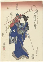 The Actor Nakamura Tomijuro II as a Monkey Trainer