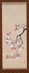 Hanging Scroll Depicting Cherry Blossoms, from A Triptych of the Three Seasons