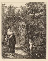 Putto Visiting a Girl at a Fountain, 1771