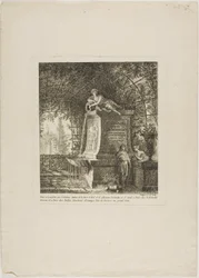 The Trellised Fountain, frontispiece from Landscapes Dedicated to M. Warelet