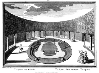 View of a Round Bosquet