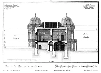 Section Through the Western Two-Story Side Wing