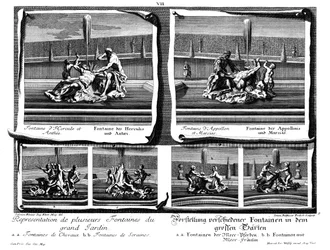 Six Different Fountains of the Great Garden